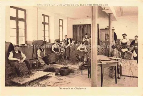 AK / Ansichtskarte Illzach  MULHOUSE 68 Haut-Rhin Institution des Aveugles Vannerie et Chaiserie