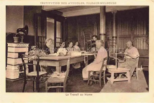 AK / Ansichtskarte Illzach  MULHOUSE 68 Haut-Rhin Institution des Aveugles Le Travail au Home