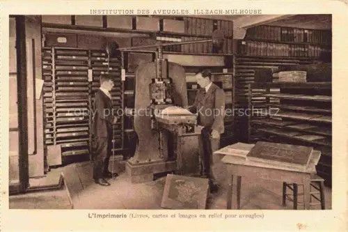 AK / Ansichtskarte Illzach  MULHOUSE 68 Haut-Rhin Institution des Aveugles Imprimerie