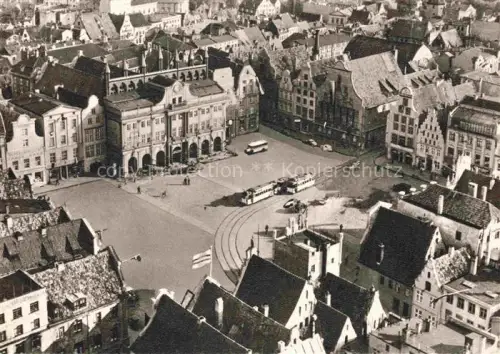 AK / Ansichtskarte ROSTOCK Marktplatz und Rathaus Kupfertiefdruck