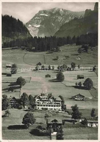 AK / Ansichtskarte Wildhaus  Toggenburg SG Hotel Kurhaus Acker mit Blick gegen Saentis Appenzeller Alpen