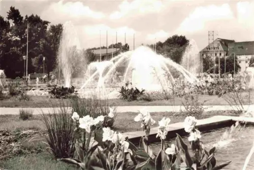 AK / Ansichtskarte KARLSRUHE Baden Wasserspiele Kugel Park