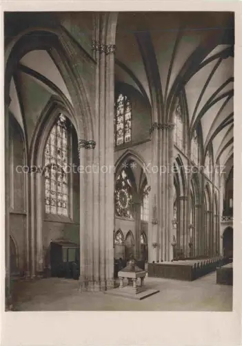 AK / Ansichtskarte Oppenheim Rhein Rheinland-Pfalz St Katharinenkirche Querschiff und Langhaus