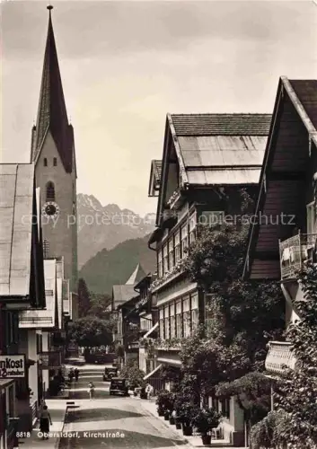 AK / Ansichtskarte OBERSTDORF Kirchstrasse Kirche