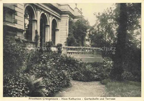 AK / Ansichtskarte WITTEN  RUHR NRW Privatheim Crengeldanz Haus Katharina Gartenhalle und Terrasse