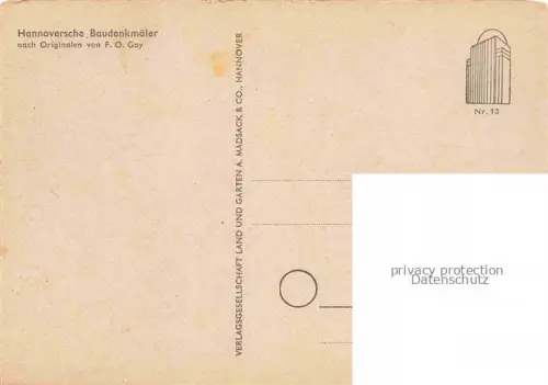 AK / Ansichtskarte HANNOVER Hahnsche Buchhandlung Zeichnung