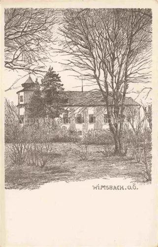 AK / Ansichtskarte Wimsbach-Neydharting Bad Oberoesterreich AT Schloss Kuenstlerkarte