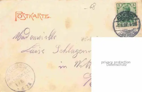 AK / Ansichtskarte Altkirch 68 Haut-Rhin Totalansicht Drogerie und Colonialwaren-Handlung