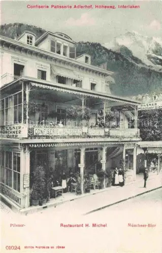 AK / Ansichtskarte INTERLAKEN BE Confiserie Patisserie Adlerhof