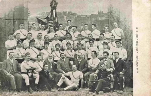 AK / Ansichtskarte Neuchatel NE "Ancienne" 1907 Gruppenbild