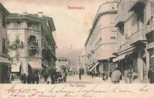 AK / Ansichtskarte VENTIMIGLIA Vintimille Liguria IT Via Cauour