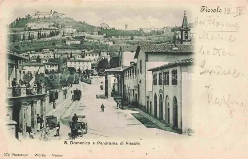 AK / Ansichtskarte Fiesole Toscana IT S. Domenico e Panorama di Fiesole