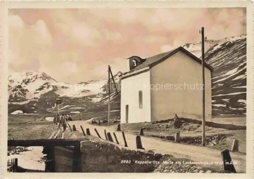 AK / Ansichtskarte Lukmanierpass 1916m Lucomagno TI Kapelle St Maria