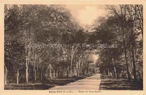 AK / Ansichtskarte Seine-Port MELUN 77 Seine-et-Marne Route de Saint Assise