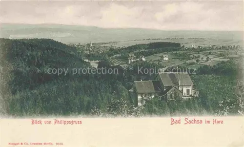 AK / Ansichtskarte Bad Sachsa Osterode Harz Blick von Philippsgruss