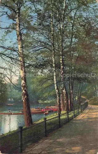 AK / Ansichtskarte LueDENSCHEID NRW Gondelteich Waldweg