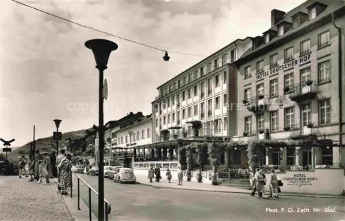 AK / Ansichtskarte RueDESHEIM am Rhein Rheinstrasse mit Parkhotel Deutscher Hof