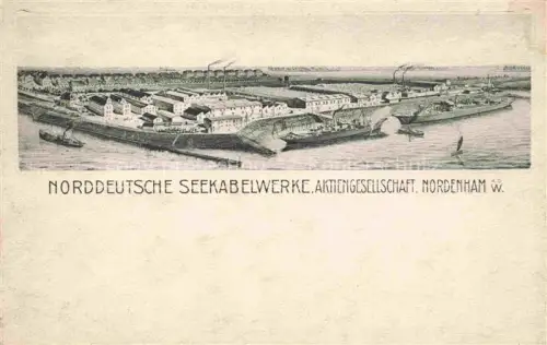 AK / Ansichtskarte Nordenham Norddeutsche Seekabelwerke AG Litho