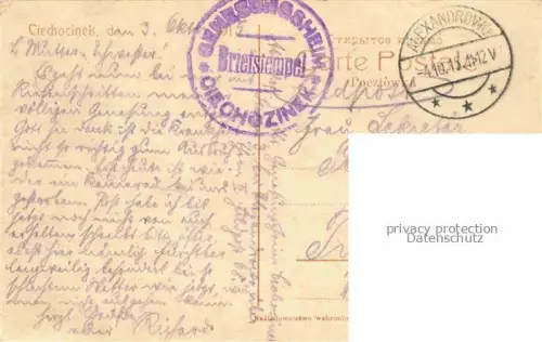 AK / Ansichtskarte Ciechocinek Hermannsbad TORUN Thorn Westpreussen PL Willa Ormuz Feldpost
