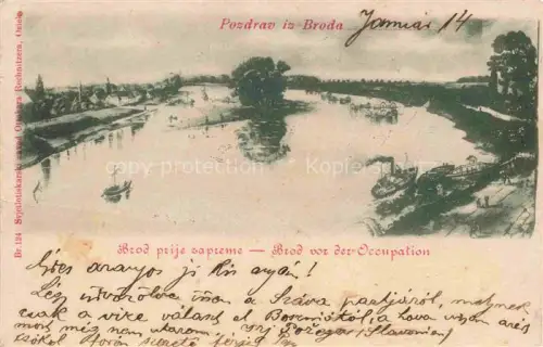 AK / Ansichtskarte Brodarice Sibenik Croatia Brod vor der Occupation