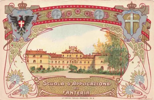 AK / Ansichtskarte TORINO Turin IT Scuola d'Applicazione di Fanteria Litho