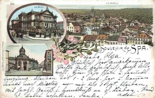 AK / Ansichtskarte SPA Belgium Vue générale Les Bains Le Pouhon Litho