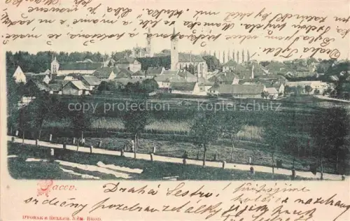 AK / Ansichtskarte Pacov Patzau CZ Ansicht mit Kirche