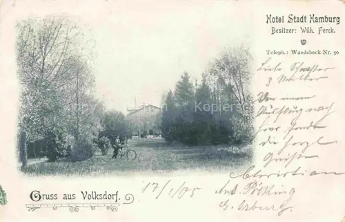AK / Ansichtskarte Volksdorf Alt Rahlstedt HAMBURG Hotel Stadt Hamburg