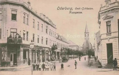 AK / Ansichtskarte Oderberg Bohumin Bogumin CZ Koppgasse Kirche Feldpost