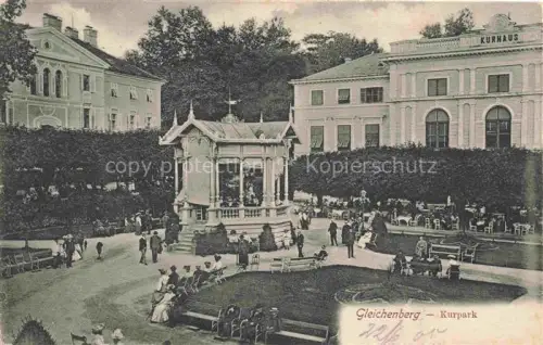AK / Ansichtskarte Gleichenberg Bad Gleichenberg Steiermark AT Kurpark Pavillon Kurhaus