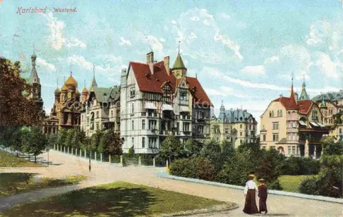 AK / Ansichtskarte Karlsbad Eger KARLOVY VARY CZ Westend