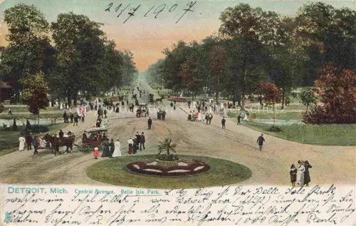 AK / Ansichtskarte DETROIT  Michigan USA Central Avenue Belle Isle Park