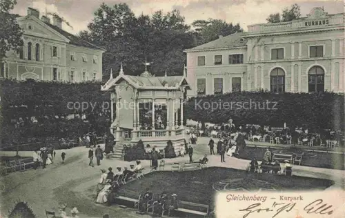 AK / Ansichtskarte Gleichenberg Bad Gleichenberg Steiermark AT Kurpark Pavillon Kurhaus