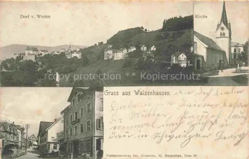 AK / Ansichtskarte Walzenhausen Appenzell AR Panorama Kirche Ortszentrum Hotel Gasthof