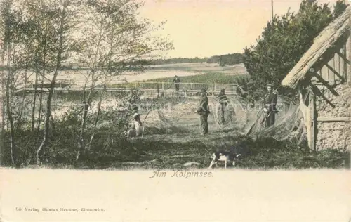 AK / Ansichtskarte Usedom Partie am Koelpinsee