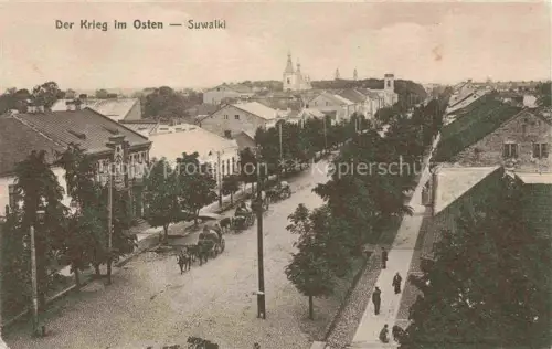 AK / Ansichtskarte Suwalki Suwalken Podlaskie PL Stadtpanorama waehrend des Krieges im Osten