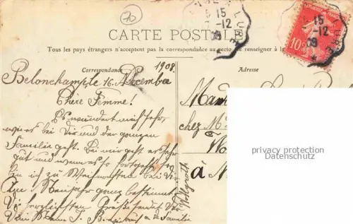 AK / Ansichtskarte Melisey  LURE 70 Haute-Saone Route de Belonchamp et Bureau de Poste
