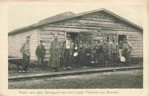 AK / Ansichtskarte Puchheim  Lager Fuerstenfeldbruck Oberbayern Franzoesische und russische Gefangene