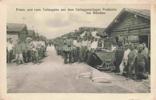 AK / Ansichtskarte Puchheim  Lager Fuerstenfeldbruck Oberbayern Franzoesische und russische Gefangene