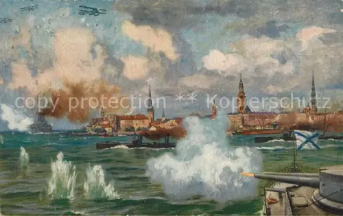 AK / Ansichtskarte RIGA Latvia WK1 Belagerung