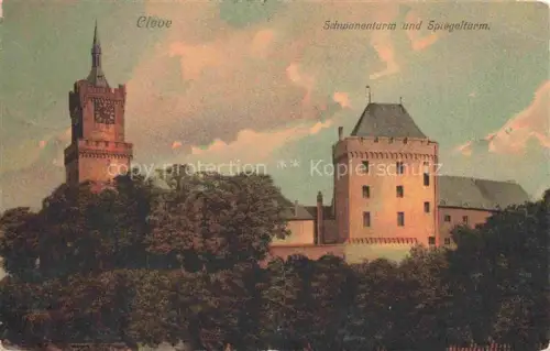 AK / Ansichtskarte Cleve  KLEVE Bad Schwanenturm und Spiegelturm