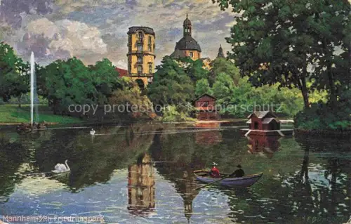 AK / Ansichtskarte MANNHEIM Friedrichspark Feldpost