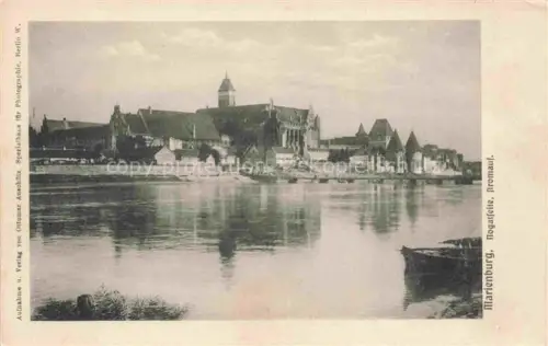 AK / Ansichtskarte Marienburg   Westpreussen MALBORK PL Nogatseite stromauf