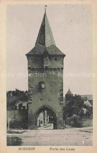 AK / Ansichtskarte Rosheim Molsheim Alsace 67 Bas-Rhin Porte des Lions