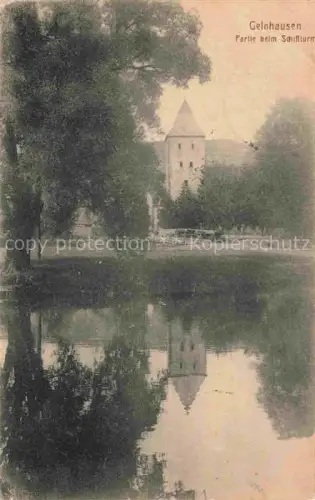 AK / Ansichtskarte Gelnhausen Hessen Partie beim Schiffturm Feldpost