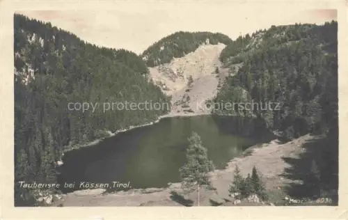 AK / Ansichtskarte Taubensee Koessen Tirol AT Panorama