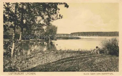 AK / Ansichtskarte Lychen Uckermark Brandenburg Blick ueber den oberpfuhl