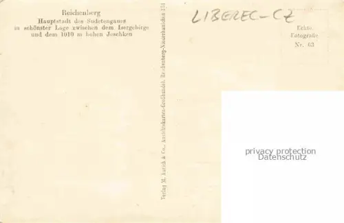 AK / Ansichtskarte LIBEREC Reichenberg CZ Panorama