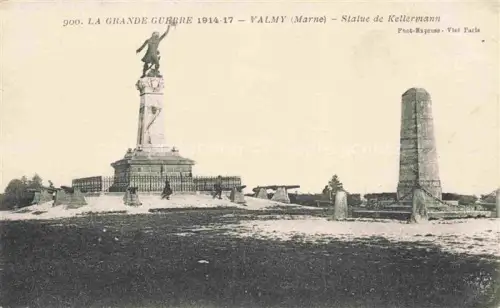 AK / Ansichtskarte Valmy  Sainte-Menehould 51 Marne Statue de Kellermann