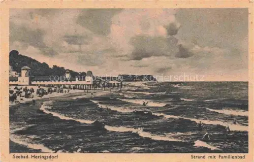 AK / Ansichtskarte HERINGSDORF  Ostseebad Usedom Strand mit Familienbad